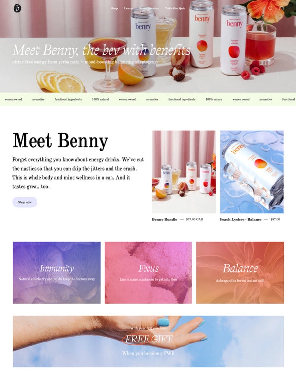 Drink Benny storefront